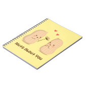 Carnet Mignons cacahuètes fou de vous jeu de mots humour  (Côté gauche)