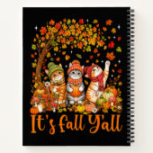 Carnet Mignons chats d'automne feuilles citrouille "C'est (Dos)