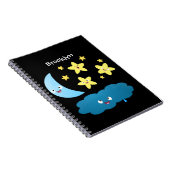 Carnet Mignons étoiles chantant, lune et bande dessinée d (Côté Droit)