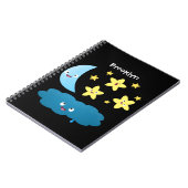 Carnet Mignons étoiles chantant, lune et bande dessinée d (Côté gauche)