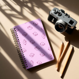 Carnet Mignons gribouillis de fraise – Motif minimal kawa