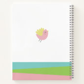 Carnet Mignons llamas roses violets embrassent fille mign (Dos)