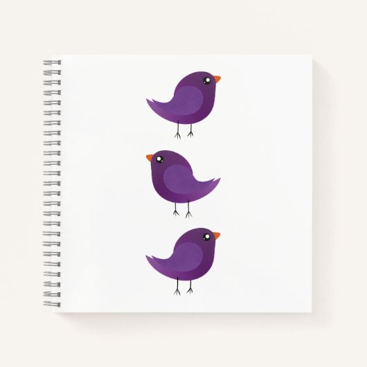 Carnet Mignons oiseaux pour les enfants (Devant)