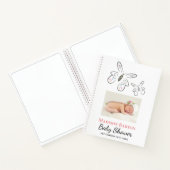 Carnet Mignons papillons et points Baby shower fille (Intérieur)