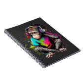 Carnet Mignons Singe Écouter Musique, Musique Singe Obséd (Côté Droit)