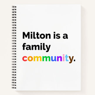 Carnet Milton est une communauté familiale PRIDE LGBTQ+ C