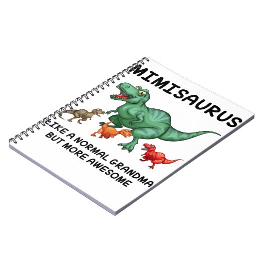 Carnet Mimisaurus Comme Une Grand-Mère Normale Mais Plus  (Côté gauche)