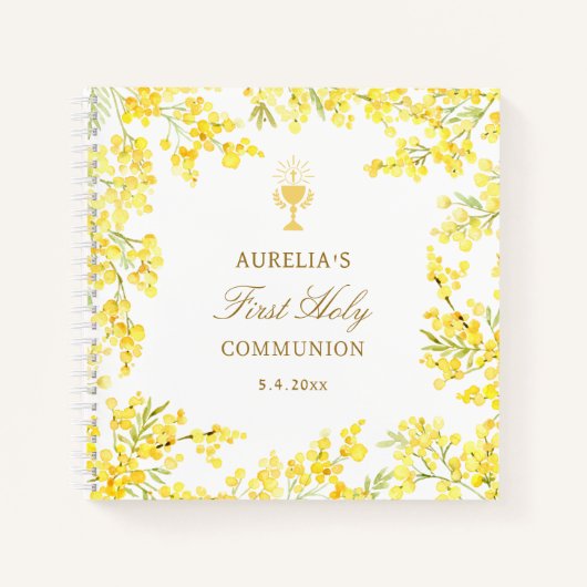 Carnet Mimosa First Communion Guest Book (Devant)