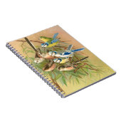 Carnet Min bleu eurasien et métit à queue longue, Oiseaux (Côté Droit)