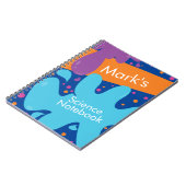 Carnet mince en chimie du laboratoire scientifique (Côté gauche)