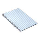 Carnet Minces Rayures Bleu Clair (Côté Droit)