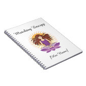 Carnet Mindful Personnalisé pour Elle | Nom & Text (Côté Droit)