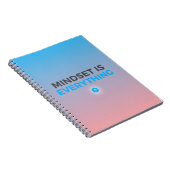 Carnet Mindset Is Everything – Gradient Motivational Note (Côté Droit)