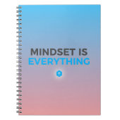 Carnet Mindset Is Everything – Gradient Motivational Note (Devant)