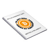 Carnet MINER MON PROPRE ENTREPRISE AMUSANT Bitcoin Invest (Côté Droit)