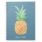 Carnet Mini ananas doré personnalisé (Devant)