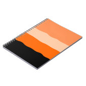 Carnet Mini-bandes orange et noir ondulé (Côté gauche)