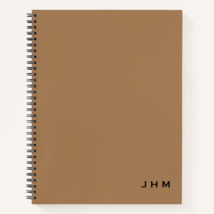 Carnet Mini bronzage professionnel et monogramme noir