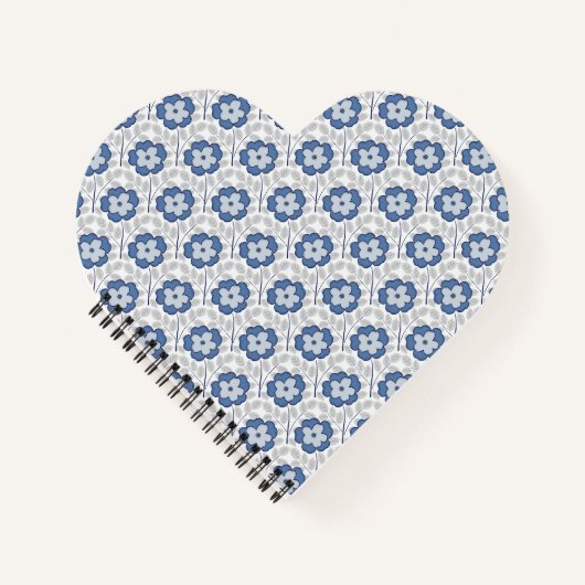 Carnet Mini Camellia Bliss Blue (Devant)