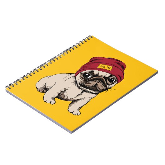 Carnet Mini carlin de hippie de chiot (Côté gauche)