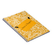 Carnet Mini conception jaune et blanche d'or de tuile (Côté Droit)