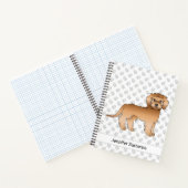 Carnet Mini Goldendoodle abricot Chien de dessin animé & (Intérieur)