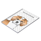 Carnet Mini Goldendoodle abricot particolore Chien (Côté gauche)