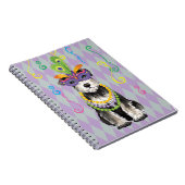 Carnet Mini Schnauzer de mardi gras (Côté Droit)