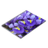 Carnet Miniature Bleu Irises Printemps Floral (Côté gauche)