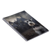 Carnet Miniature Schnauzer Halloween Épouvantable (Côté Droit)