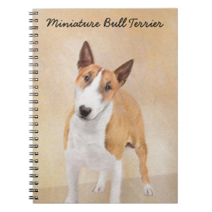 Carnet Miniature Taureau Terrier Peinture - Joli Original
