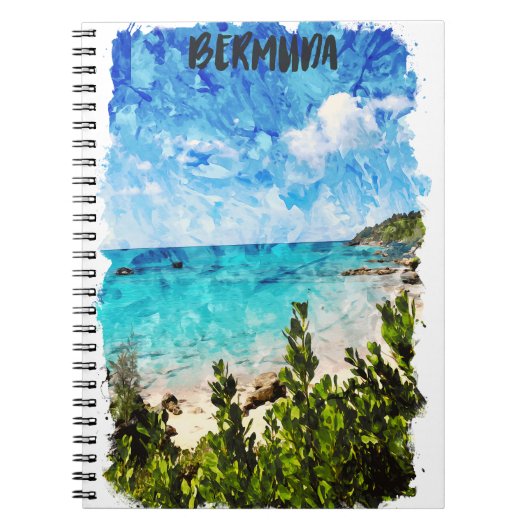 Carnet Minimal Bermudes Caribbean Island Vibe tropicale (Devant)