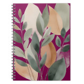 Carnet Minimal Botanical Leaf Pattern (Devant)