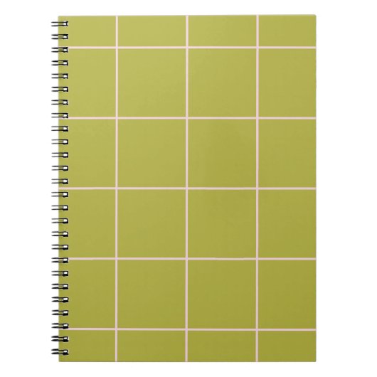 Carnet Minimal Color Grid Check Pattern (Devant)