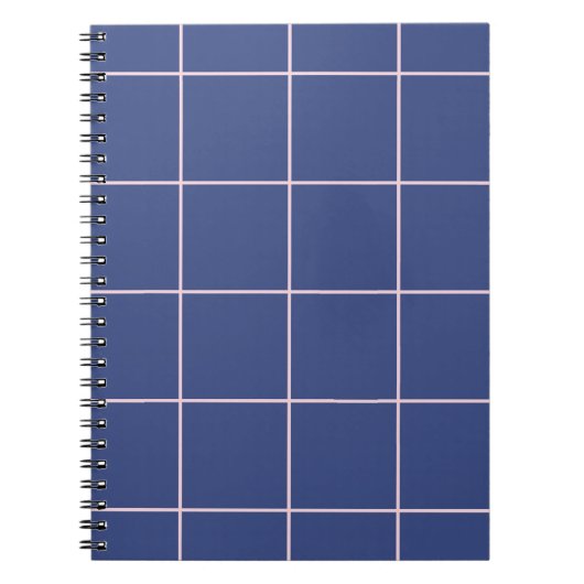 Carnet Minimal Color Grid Check Pattern (Devant)