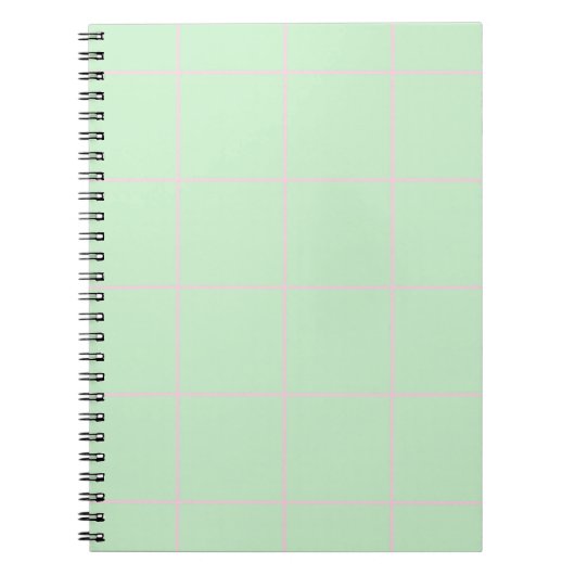 Carnet Minimal Color Grid Check Pattern (Devant)