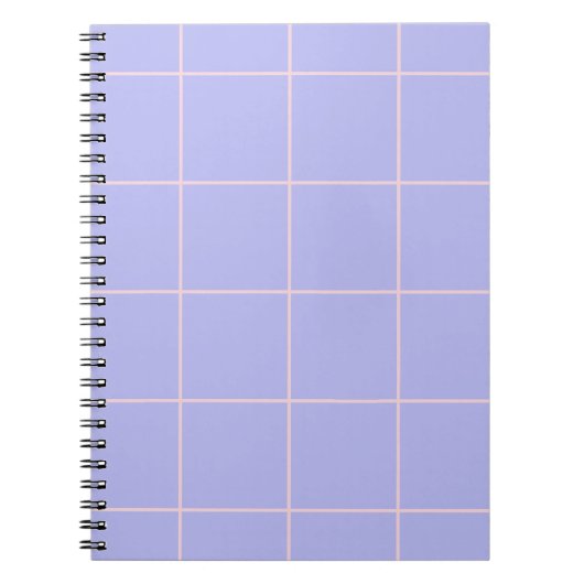 Carnet Minimal Color Grid Check Pattern (Devant)