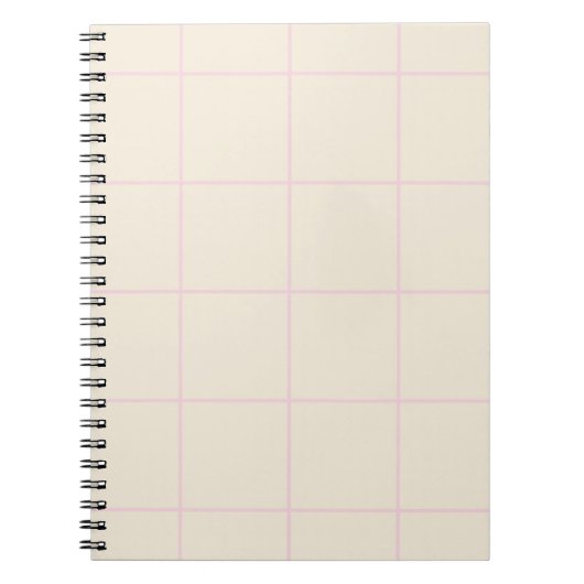 Carnet Minimal Color Grid Check Pattern (Devant)