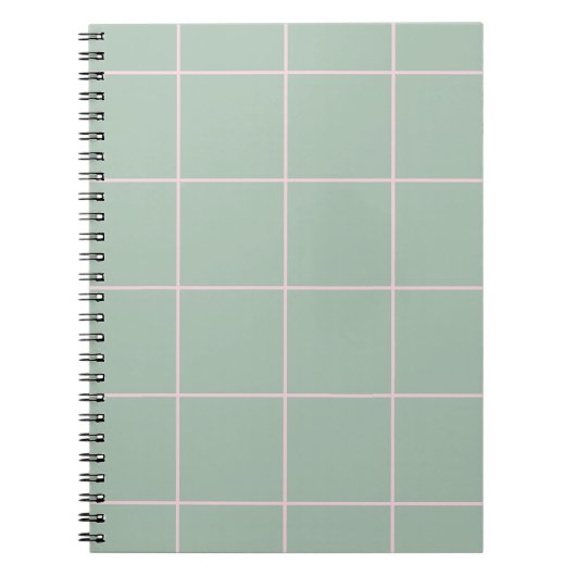 Carnet Minimal Color Grid Check Pattern (Devant)