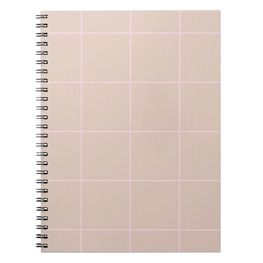 Carnet Minimal Color Grid Check Pattern (Devant)
