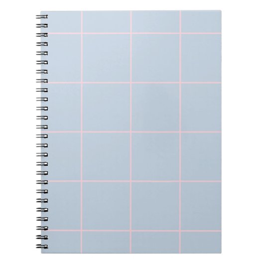 Carnet Minimal Color Grid Check Pattern (Devant)