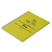 Carnet Minimal daisies notebook for girls (Côté gauche)