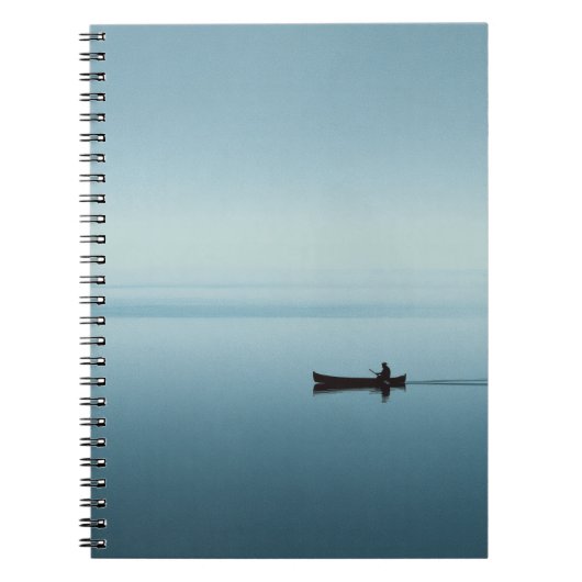 Carnet minimal de réflexion de canot Blue Lake (Devant)