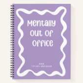 Carnet Minimal Funny Coworker Meetings Office Name Year (Devant)