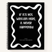 Carnet Minimal Funny Coworker Students Name Year (Devant)