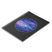 Carnet Minimal Galaxy Moon Design | Cosmic Aesthetic Art (Côté gauche)