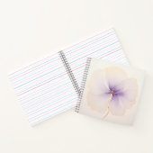 Carnet Minimal Lavender Watercolor Flower Spiral (Intérieur)