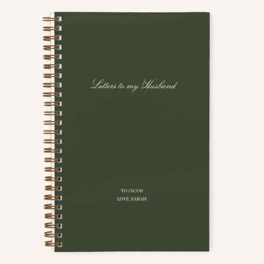 Carnet Minimal Letters to My Husband (Recto)