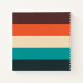 Carnet Minimal Moderne Rétro Abstrait Script Bloc de Coul (Dos)