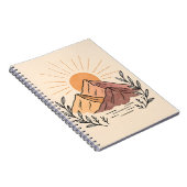 Carnet Minimal Mountain Sunrise Notebook – Aesthetic  (Côté Droit)